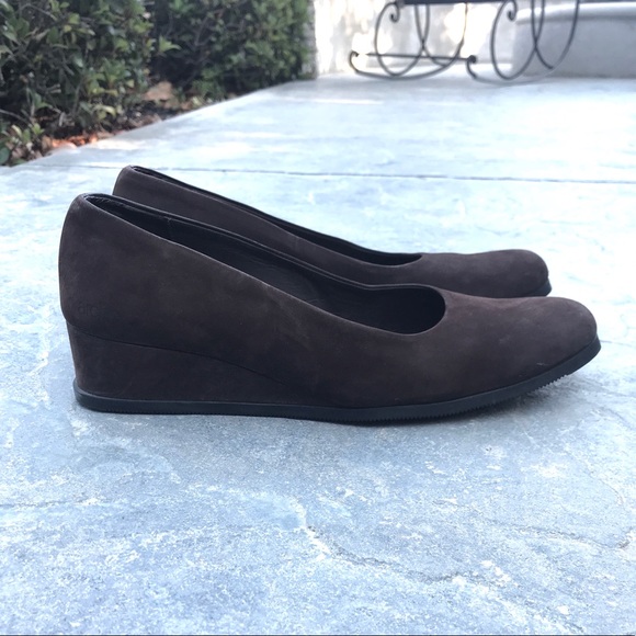 Arche Shoes Brown Wedge Heels Comfortable Work Travel Poshmark